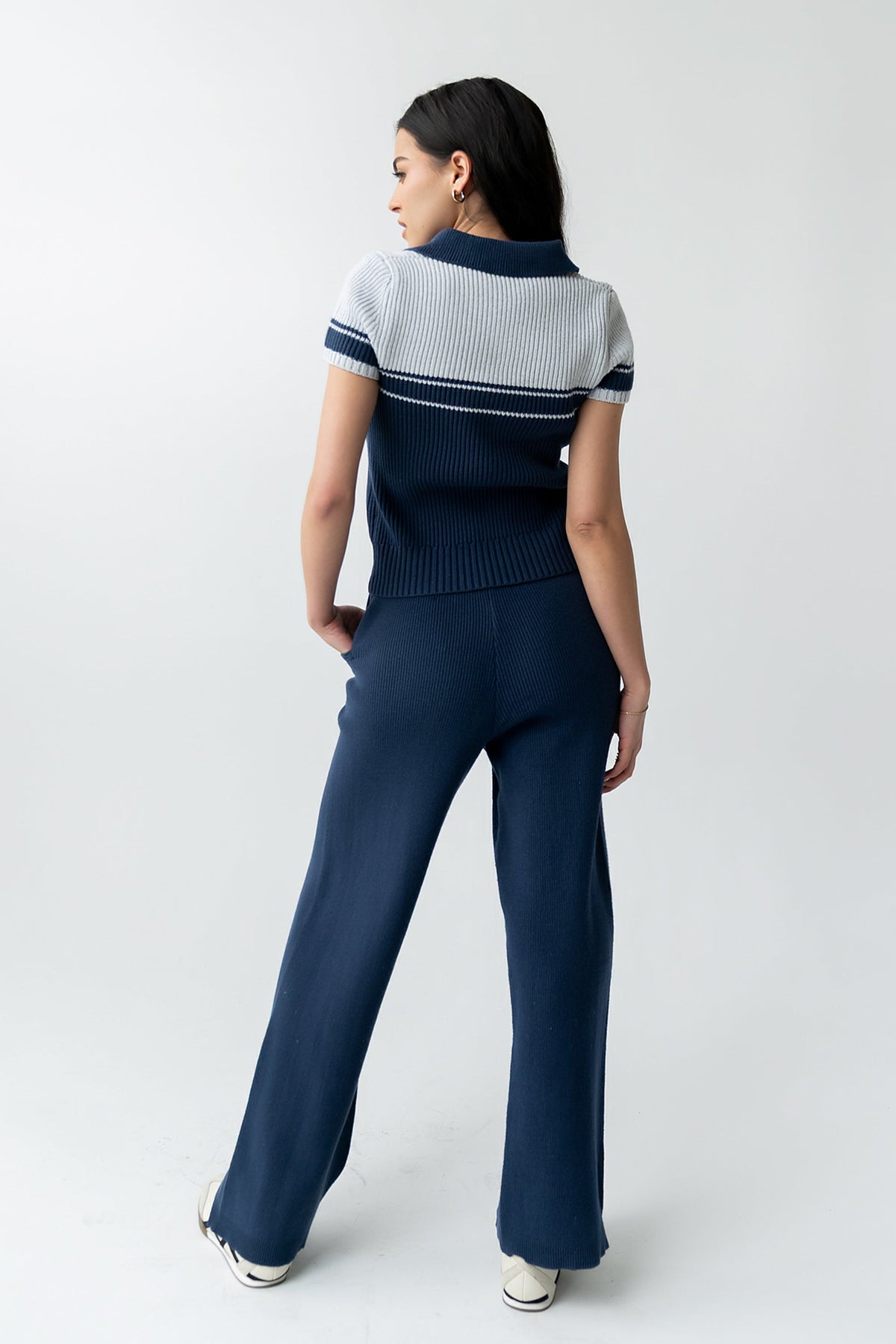 Brea Striped Pants in Blue - FINAL SALE