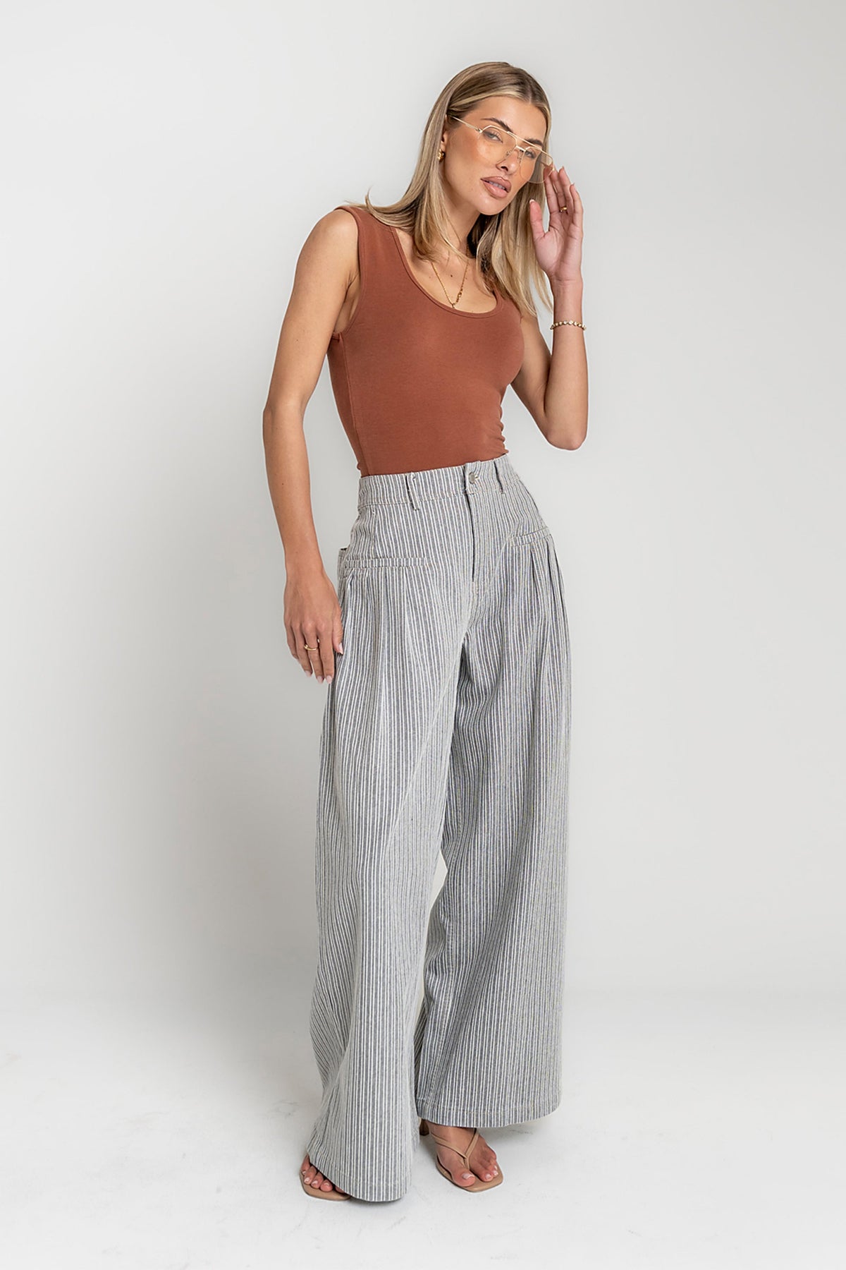 Anna Tank Top in Rust