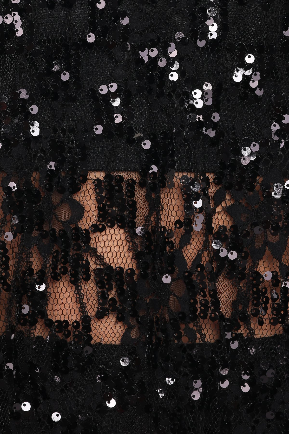 Yonder Sheer Lace Tee Top - Black