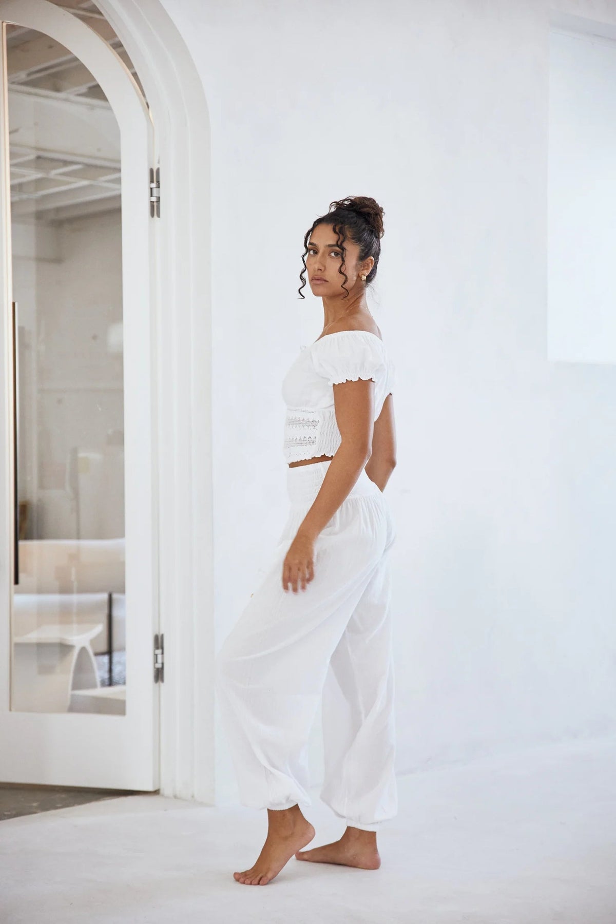 Coastal Breeze Cotton Top- White