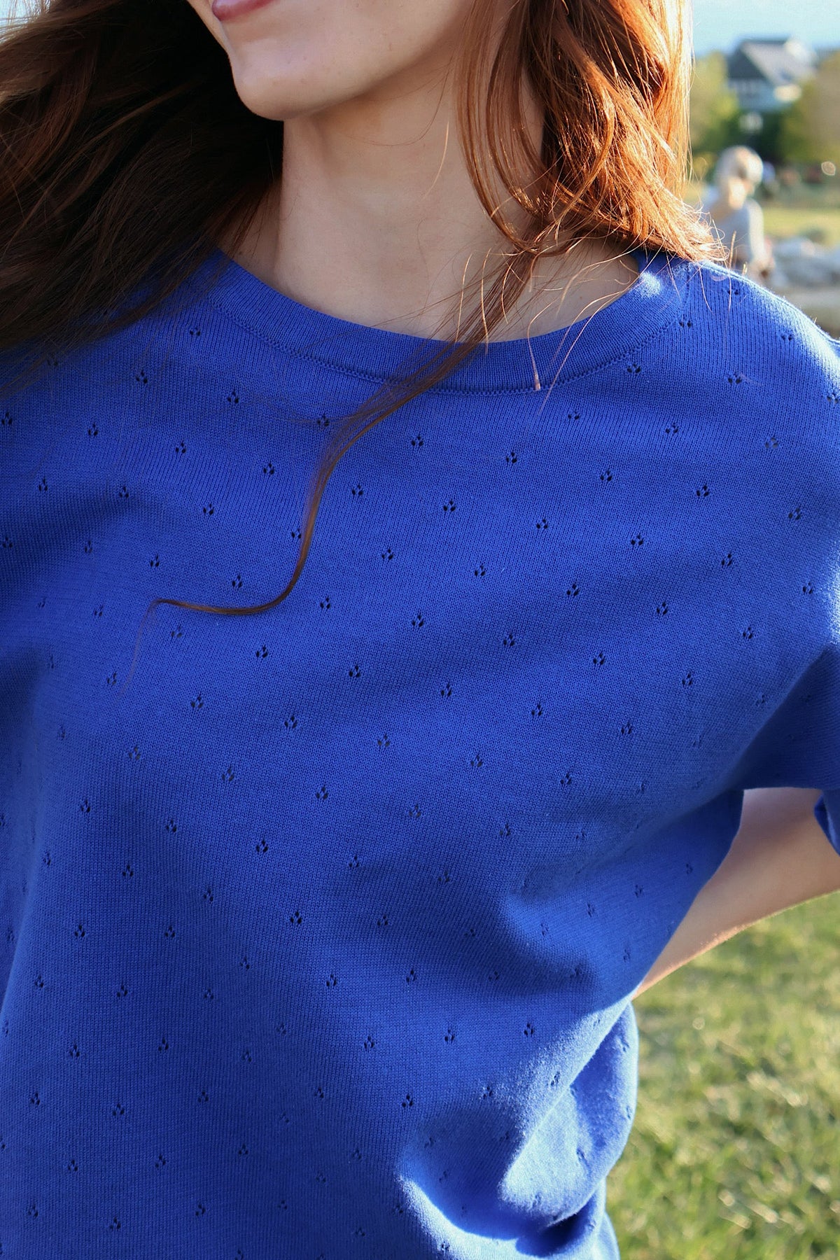 Andie Pointelle Knit Top