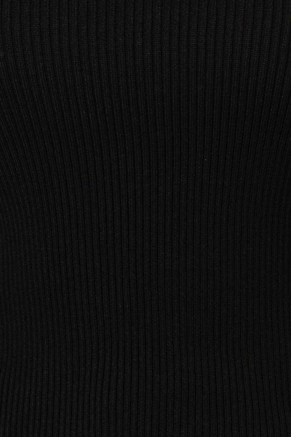 Tammy Ribbed Knit Top - Black