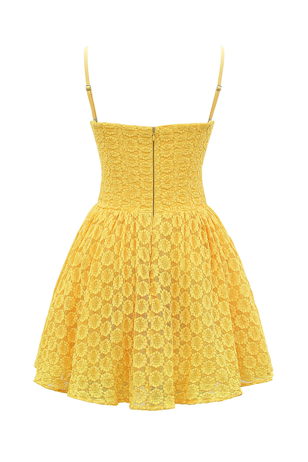 apricot lace corset mini dress