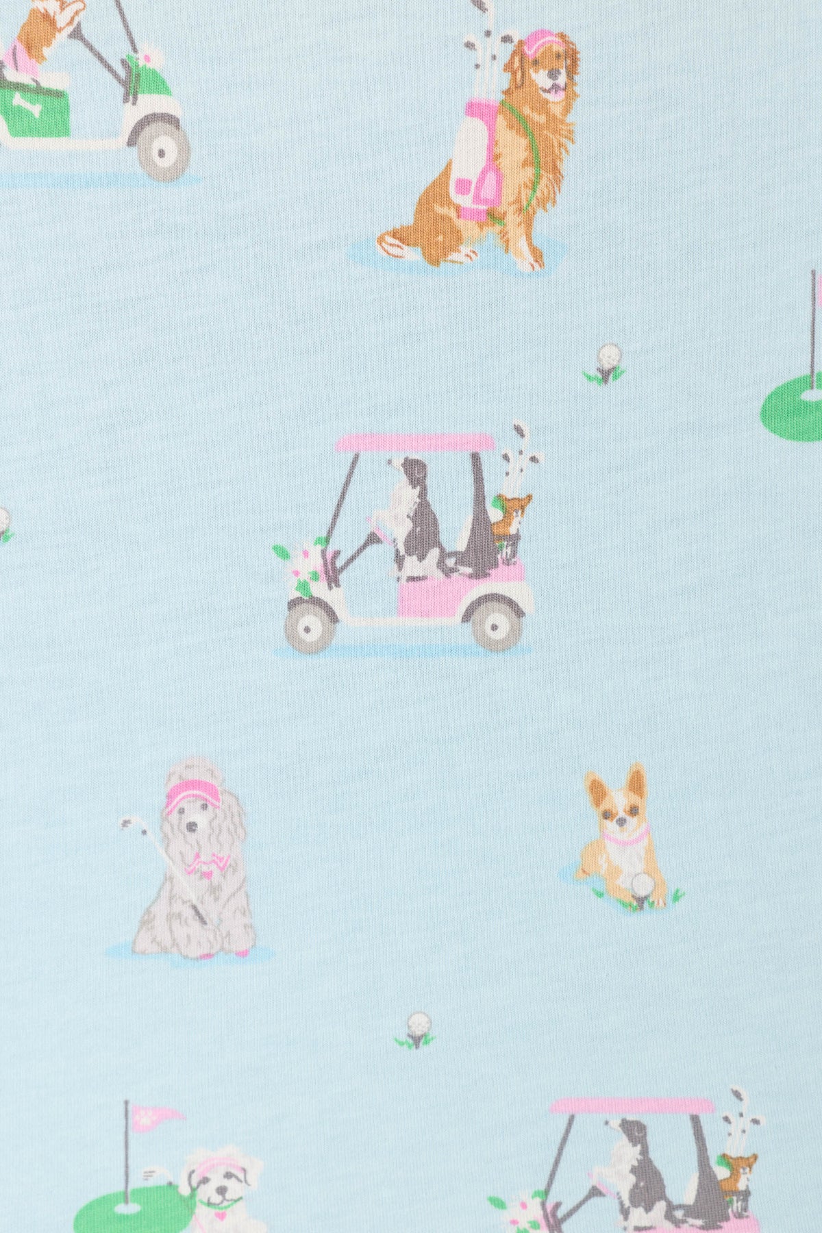 Whimsy Putter Pup Cropped PJ Set