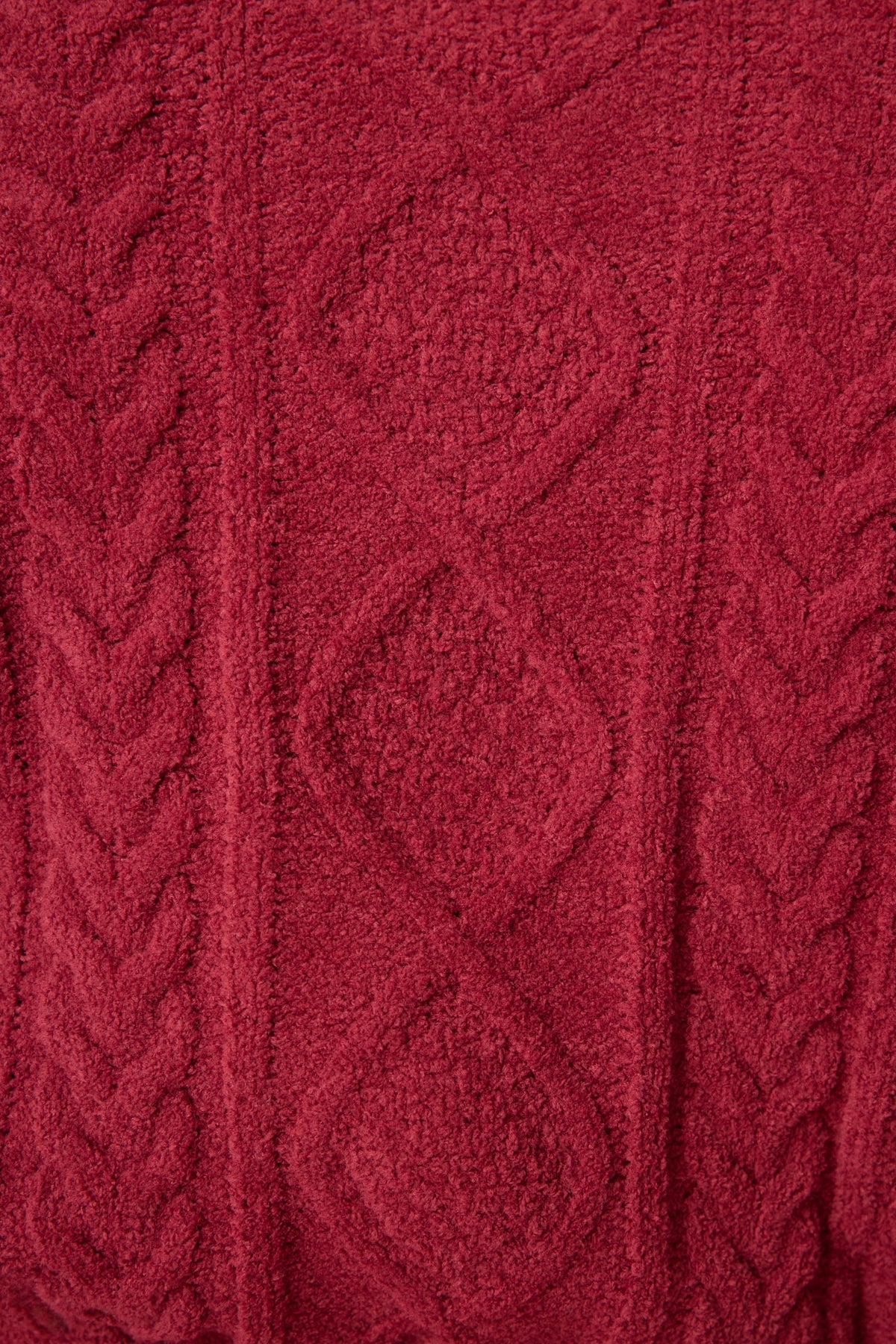 Chenille Cable Knit Robe