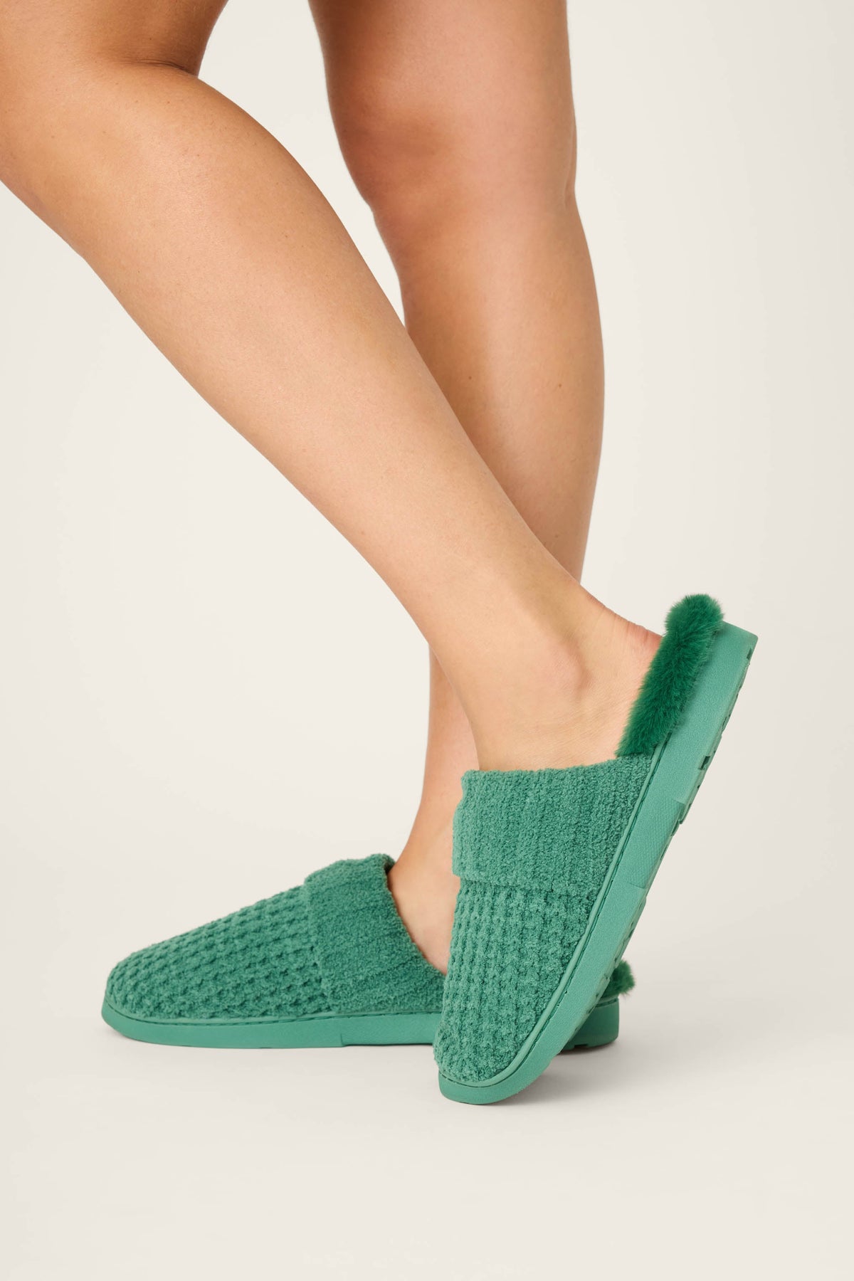 Chenille Waffle Cozy Slippers