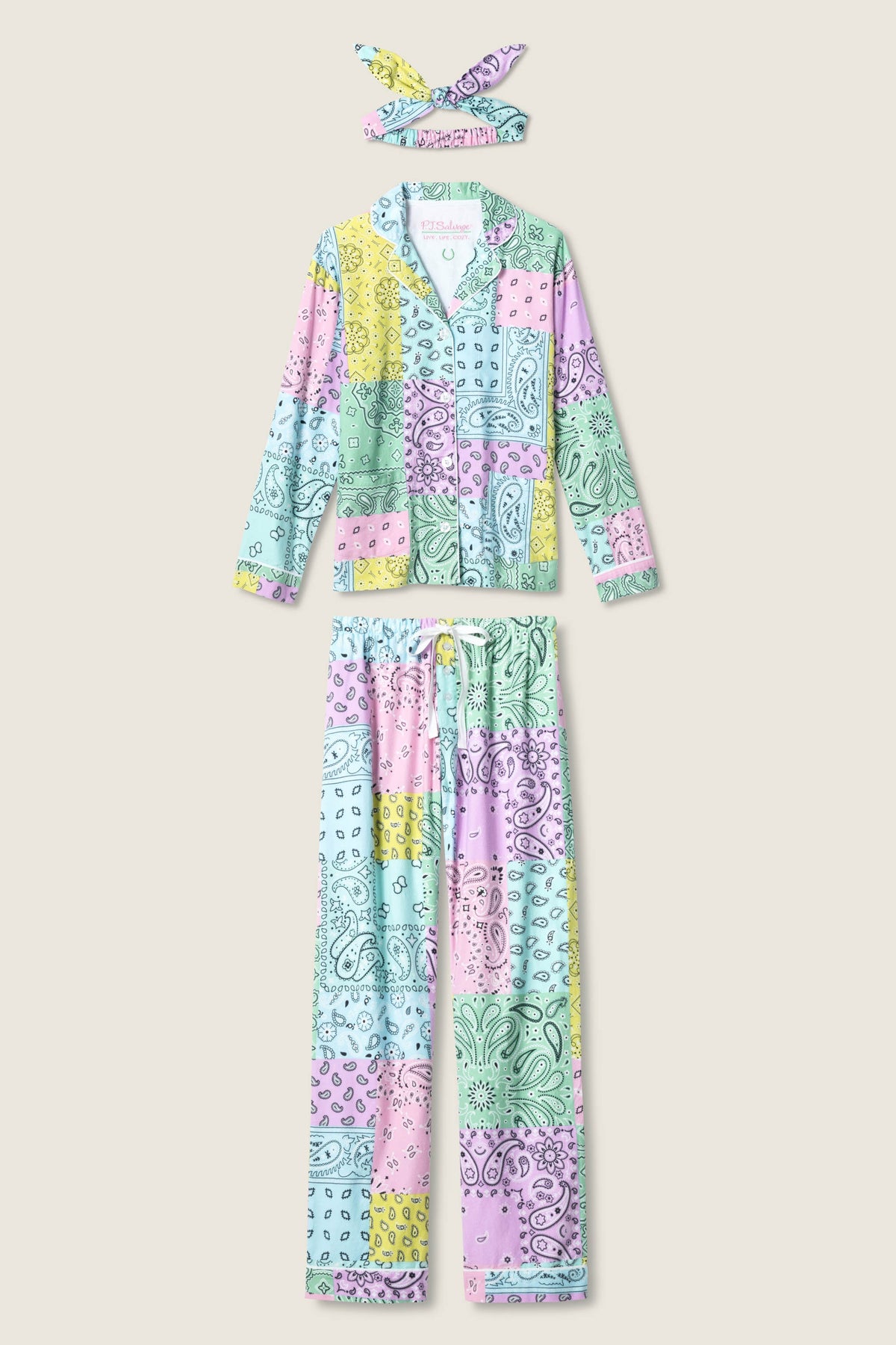 Howdy Honey Paisley 3-Piece Flannel PJ Set