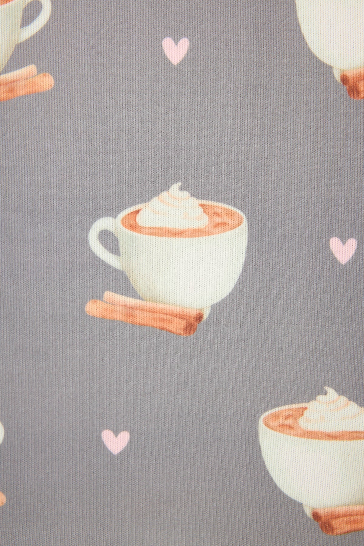 Love You A Latte Coffee Print Shorts