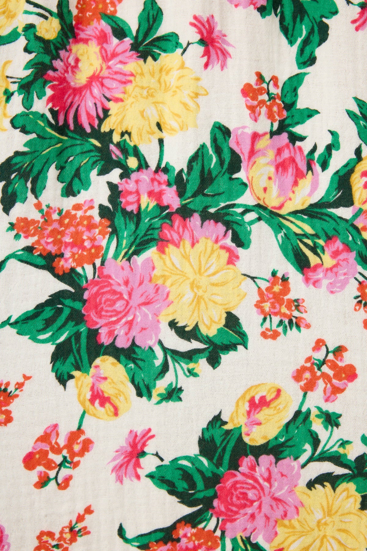 Tropical Floral Print Midi Dress