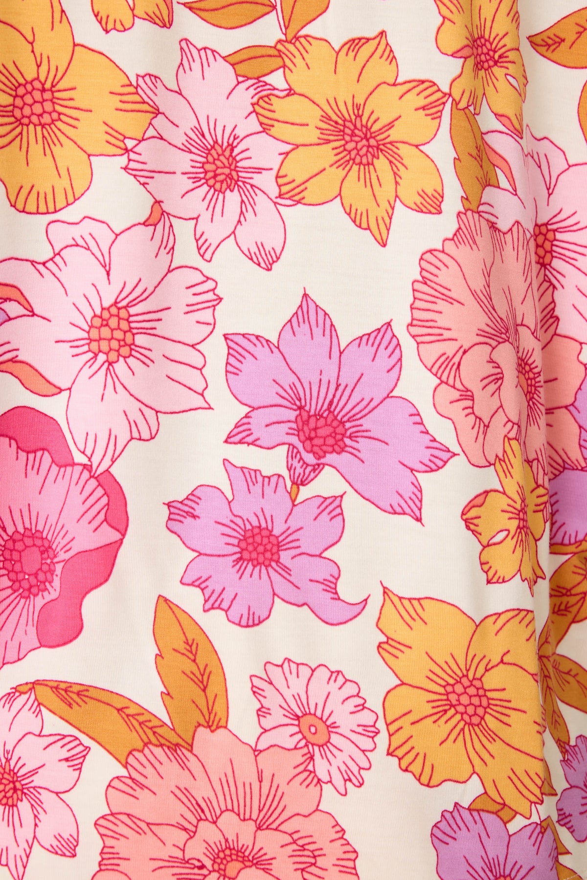 Sweet Dreams Floral Print Modal Short Sleeve Top