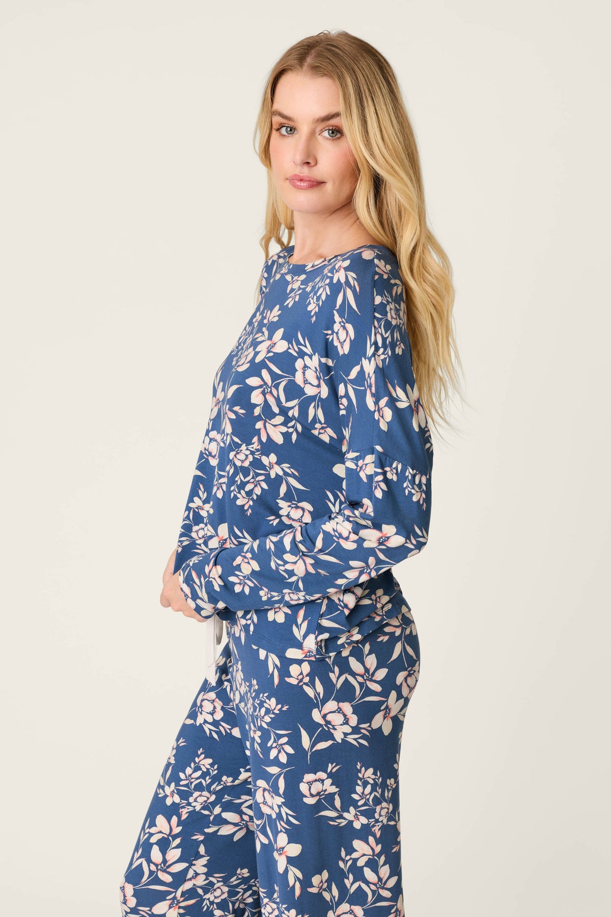 Flora Dreams Twilight Garden Long Sleeve PJ Top