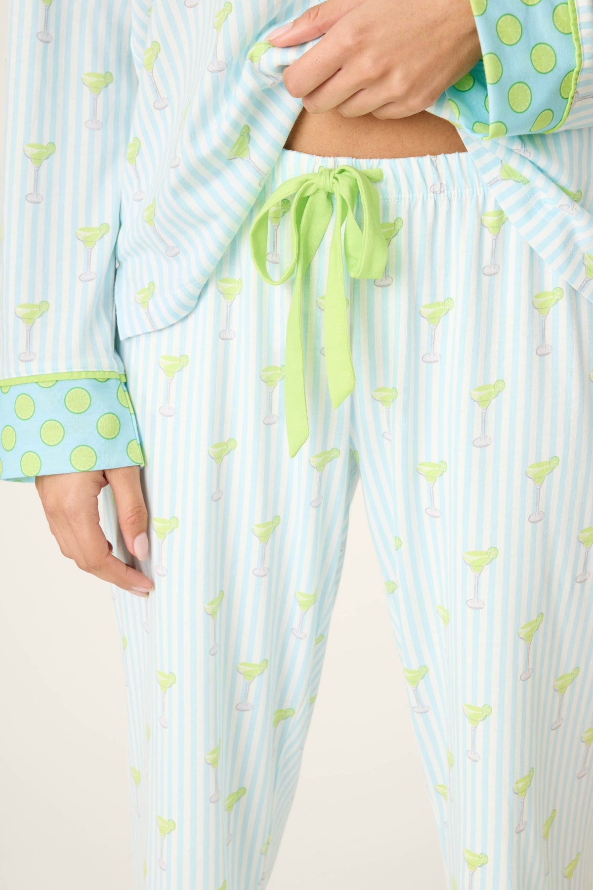 Playful Prints Salty Cadillac Open Leg PJ Pants
