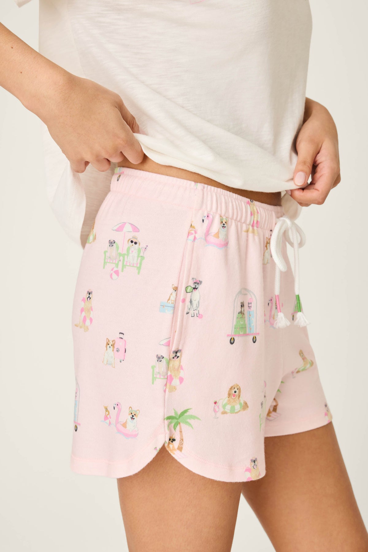 Pupcation Palms Sunnies & Sunshine PJ Shorts