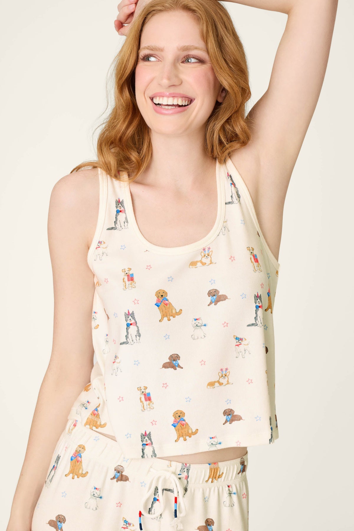 Red, White, & Woof Patriotic Pups Tank Top