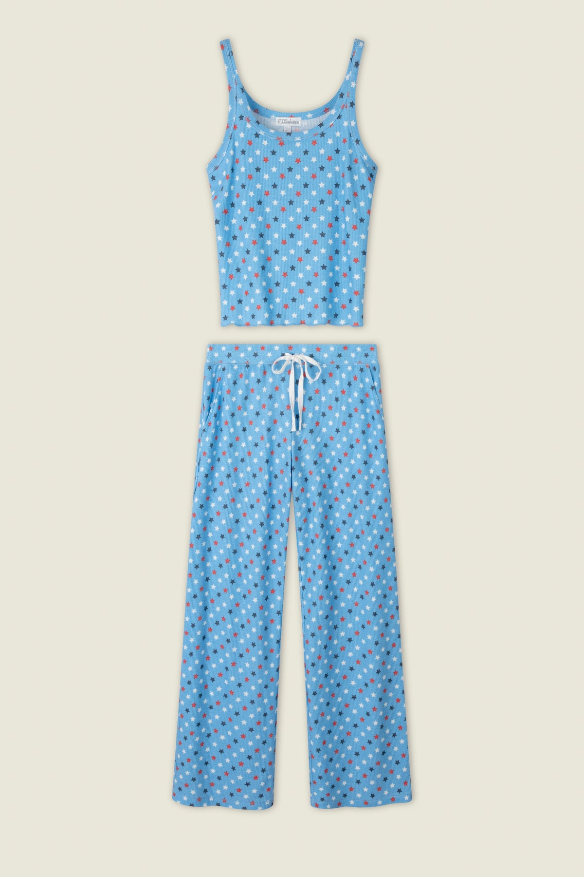 Star Spangled Summer Bay Blue Star Print PJ Set