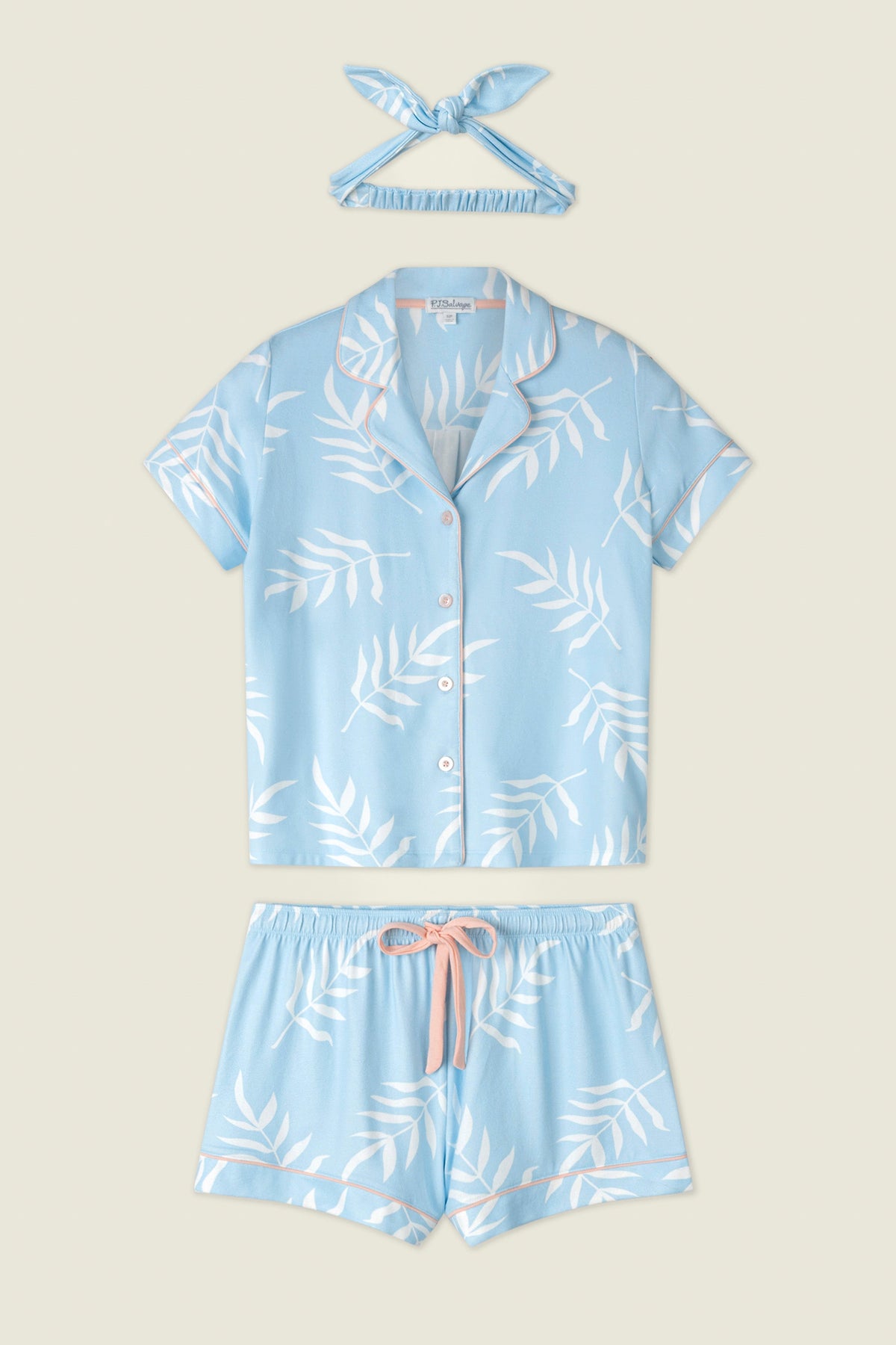 The Coastal Club Crystal Waters 3-Piece Short PJ Set