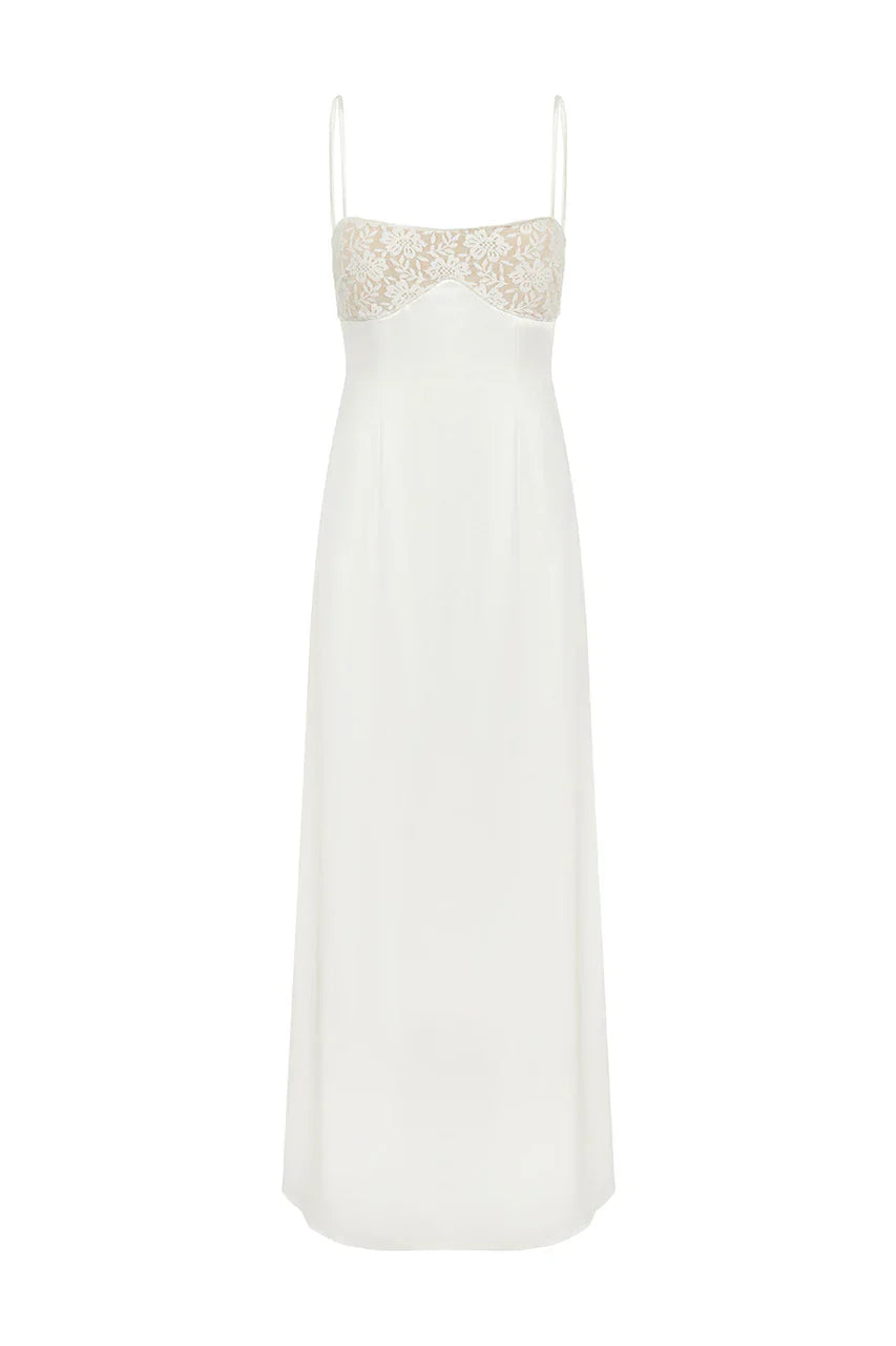 ALLULA MIDI DRESS - IVORY