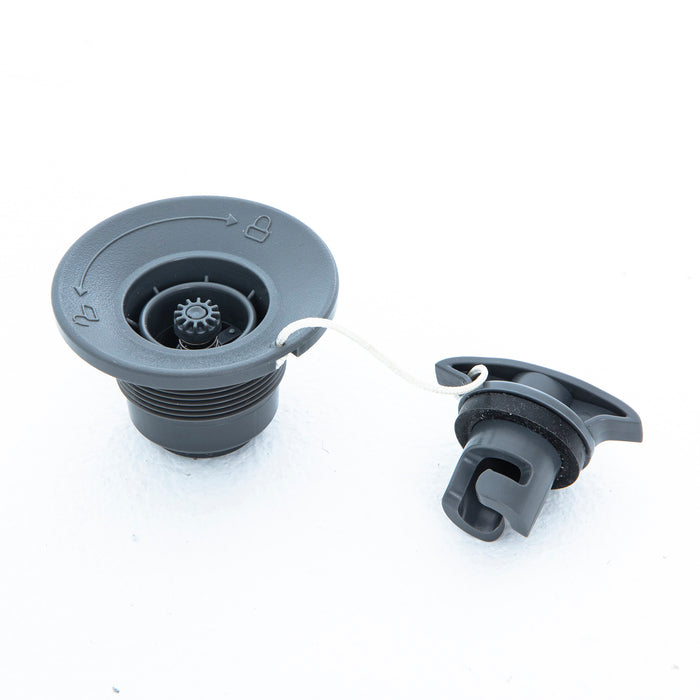 Air Valve Replacement for Drop Stitch Inflatable Hot Tubs and Stand-Up Paddleboards, Gray