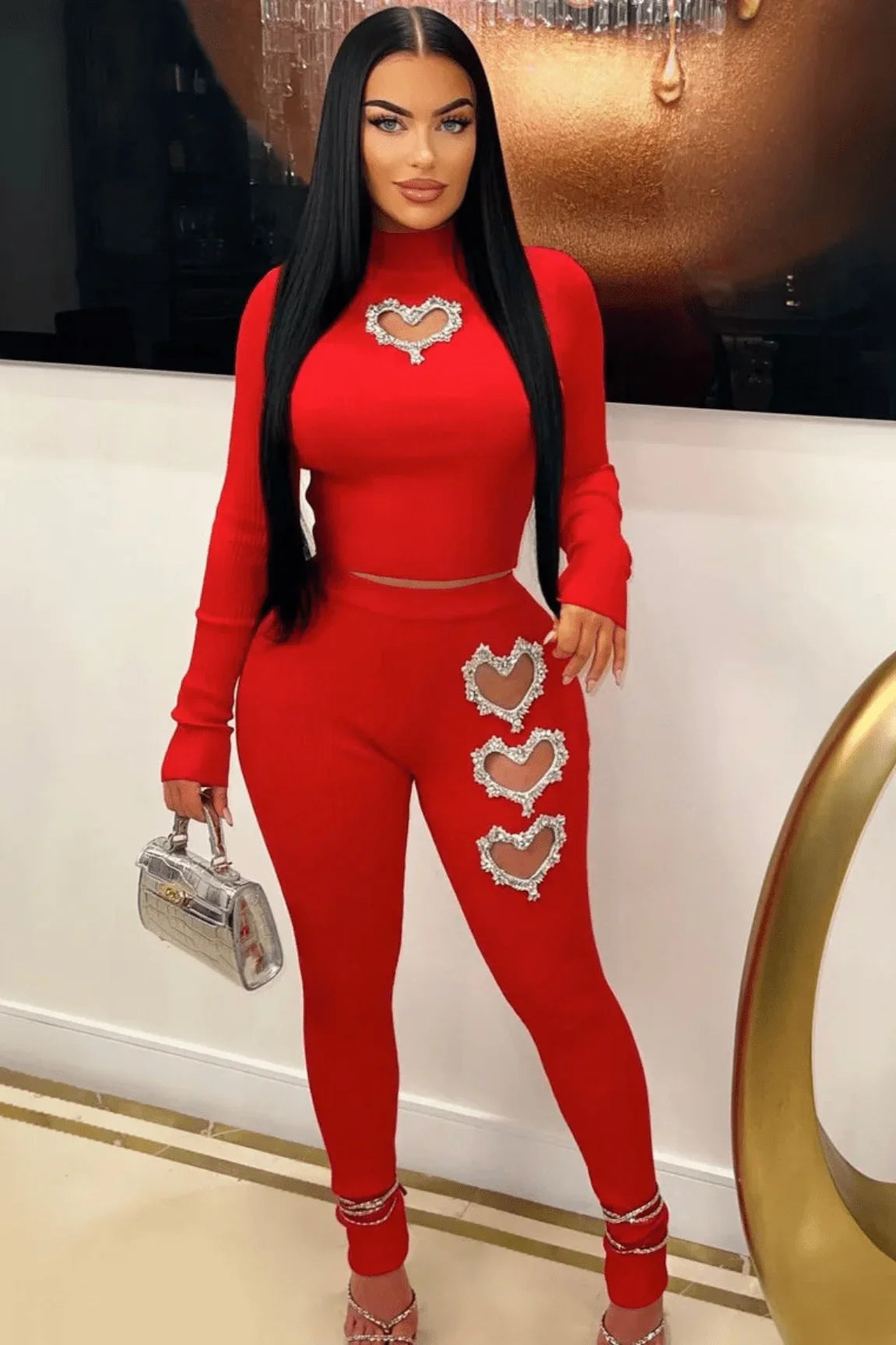 All My Love Leggings Set (Red)