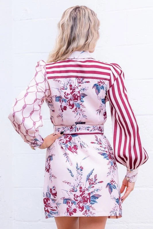 Belted Mini Dress – The Opulent Enigma Belted Mini Dress