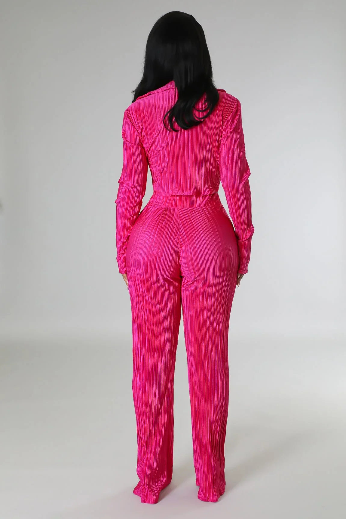 Brunch Babe Pant Set (Fuchsia)