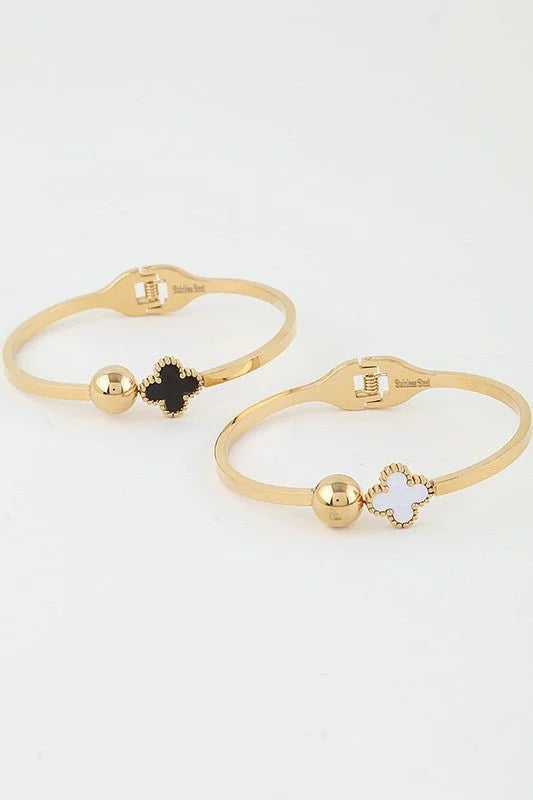 Clover Charm Wrap Bracelet