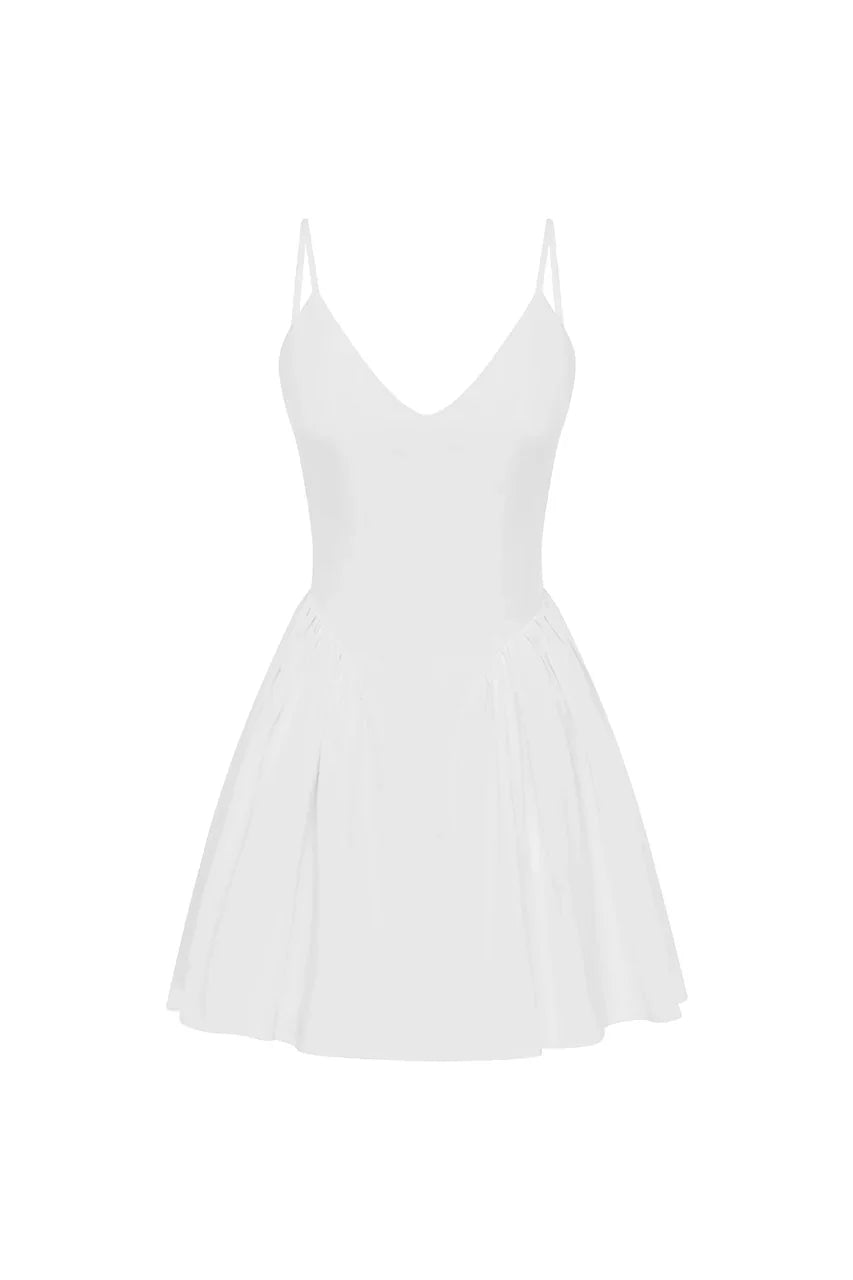 HENRIETTA MINI DRESS - WHITE