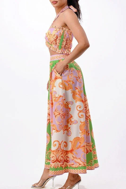 Don't Settle For Less Green Skirt Set