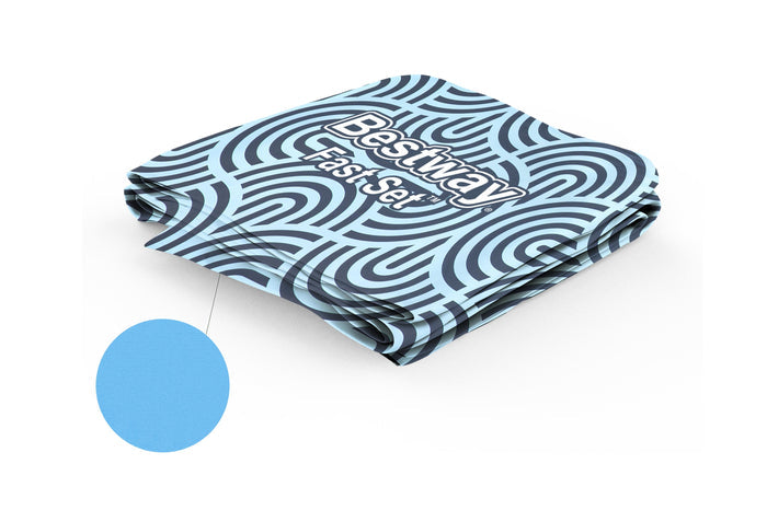 Fast Set 13' x 33" Round Above Ground Pool Liner Replacement, Geometric Pattern