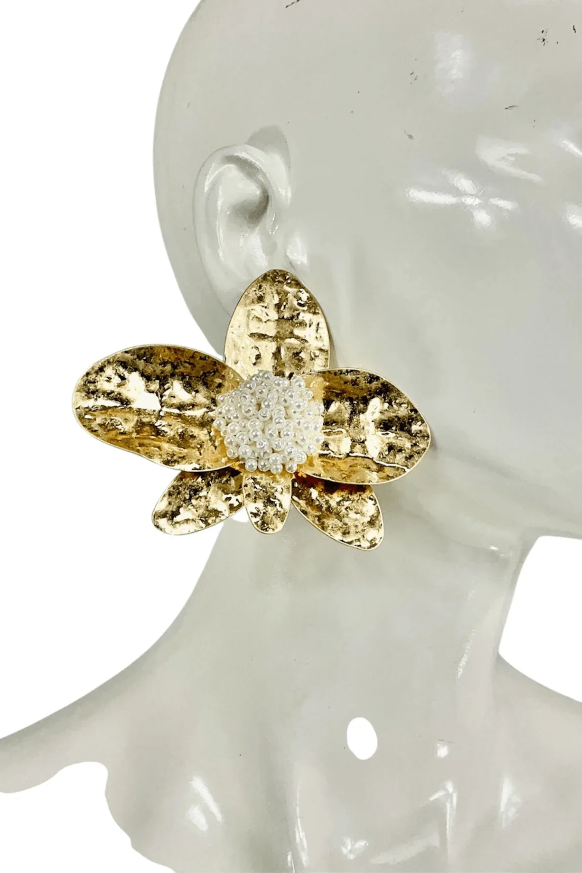 Golden Bloom Statement Earrings