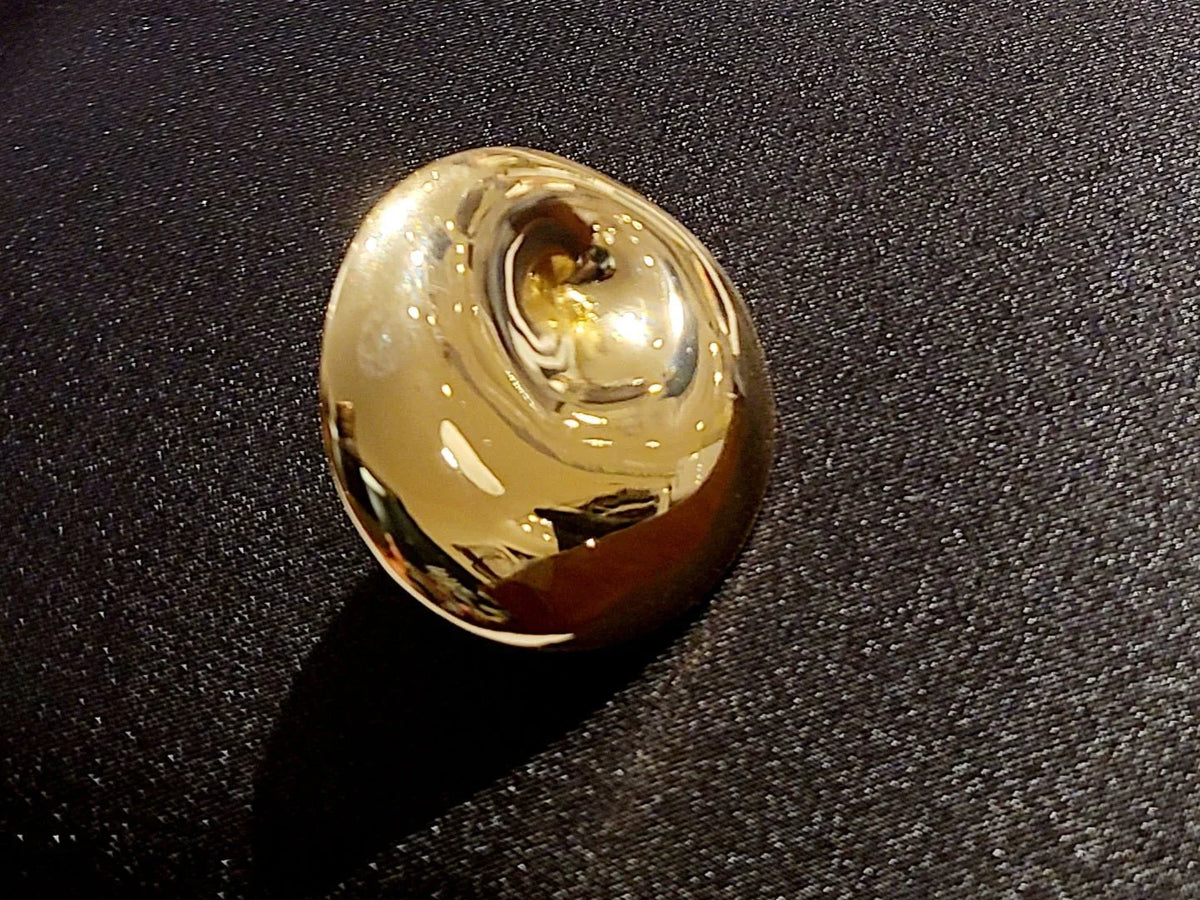 Golden Mirage Gold Statement Ring with Sculptural Finish