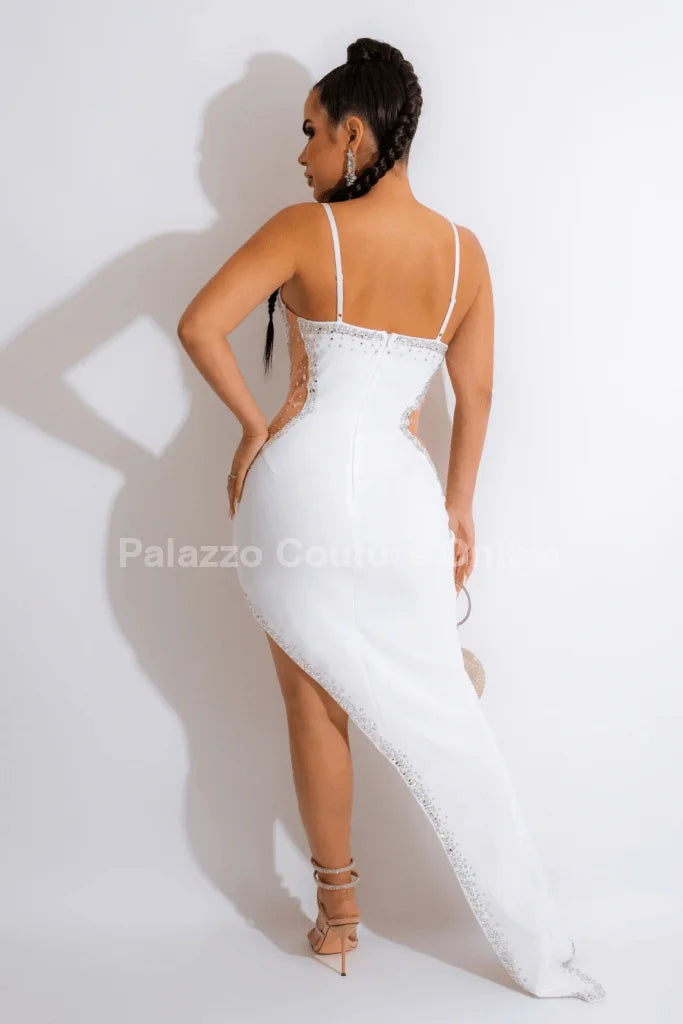 Half Past Midnight Maxi Dress White