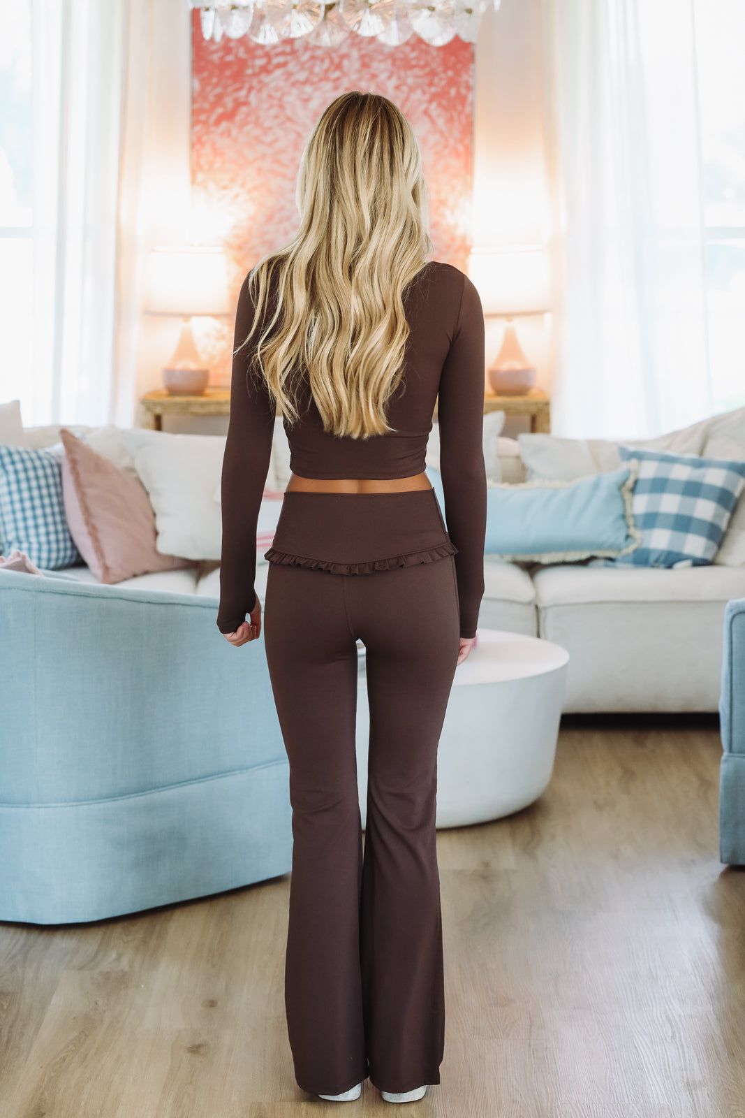 Vital Motion Crop Top - Brown