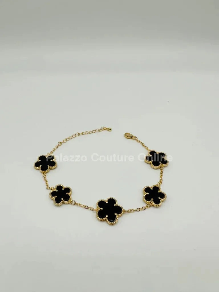 Inspiring Flowers That Last Forever Bracelet (Black)