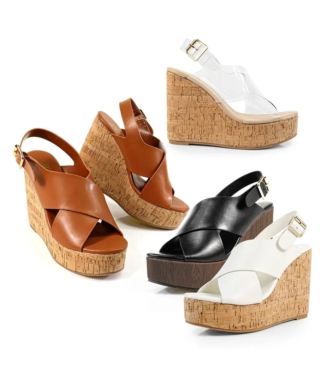 Lelisa Wedge Sandals -White