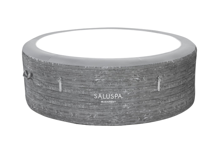 SaluSpa Budapest AirJet Hot Tub Top Leatheroid Cover Replacement, Gray