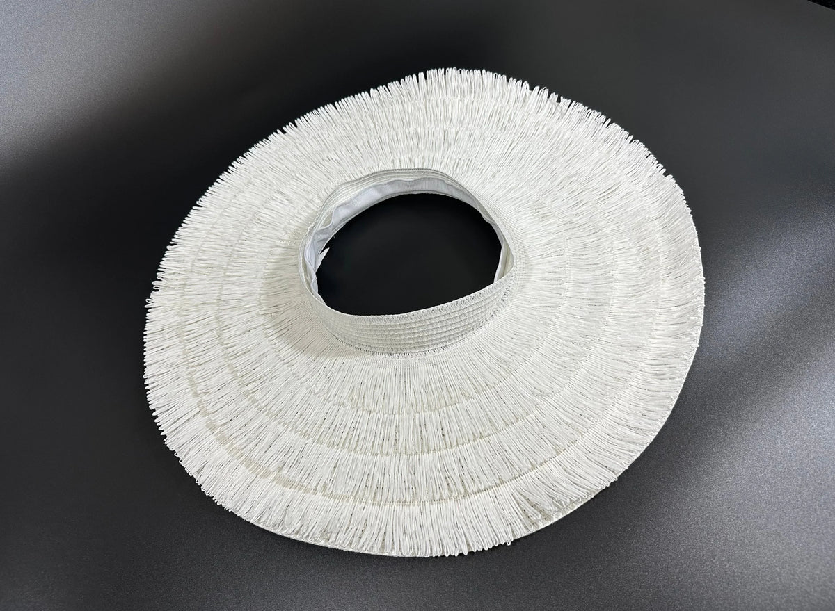 Fringe Straw Sun Hat in White – Vacation Vibes Style