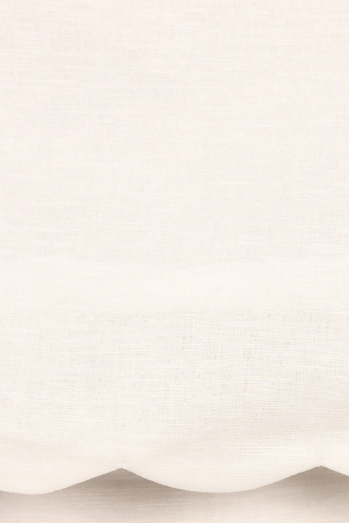 Wendie Scalloped Top - Cloud White