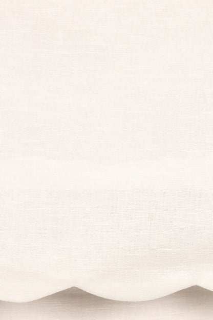 Wendie Scalloped Top - Cloud White