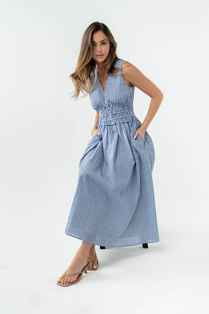 Charlee Striped Maxi Dress