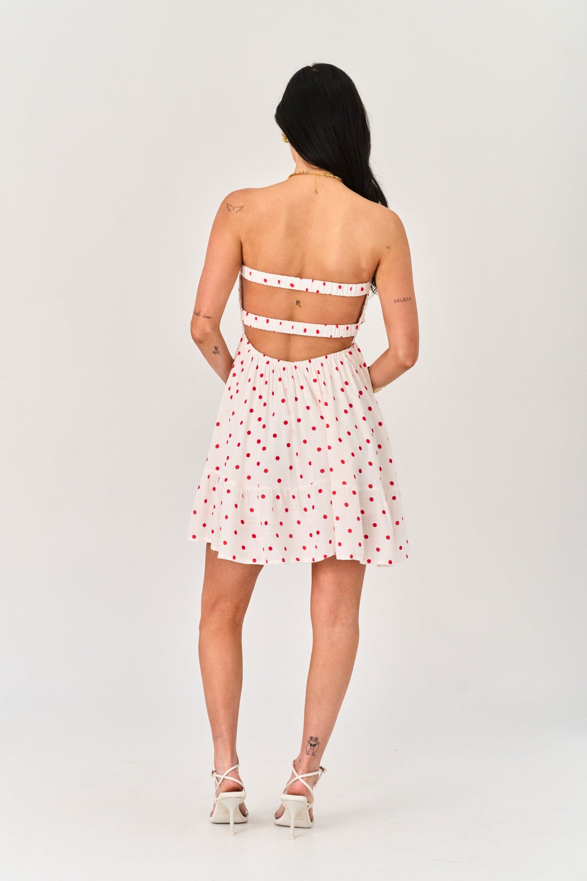 Summer Breeze Dress in Red Polka Dot