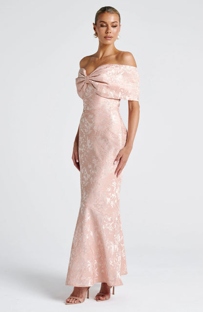 Emberly Maxi Dress - Soft Peach