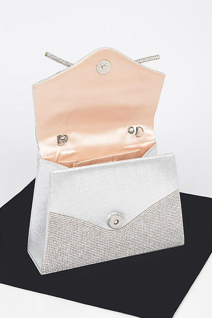 Crystal Bow Elegance Top Handle Bag