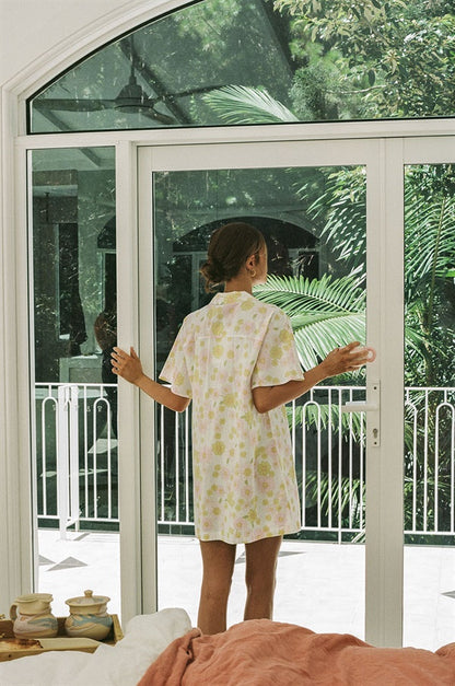 SAMPLE-Cosy Shirt Dress - Floral