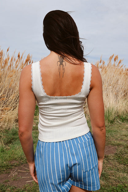 Anchor Embroidered Tank