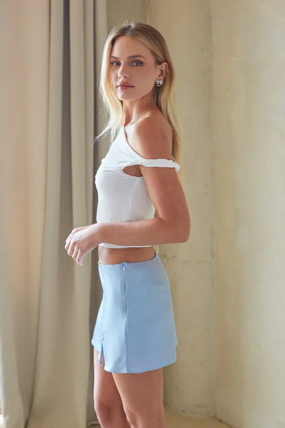 Elsa Satin Mini Skort