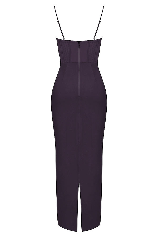 night shade corset maxi dress