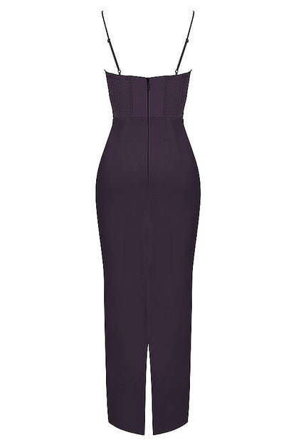 night shade corset maxi dress