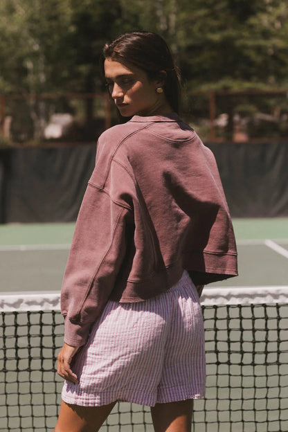 Aarti Sweatshirt in Burgundy - FINAL SALE