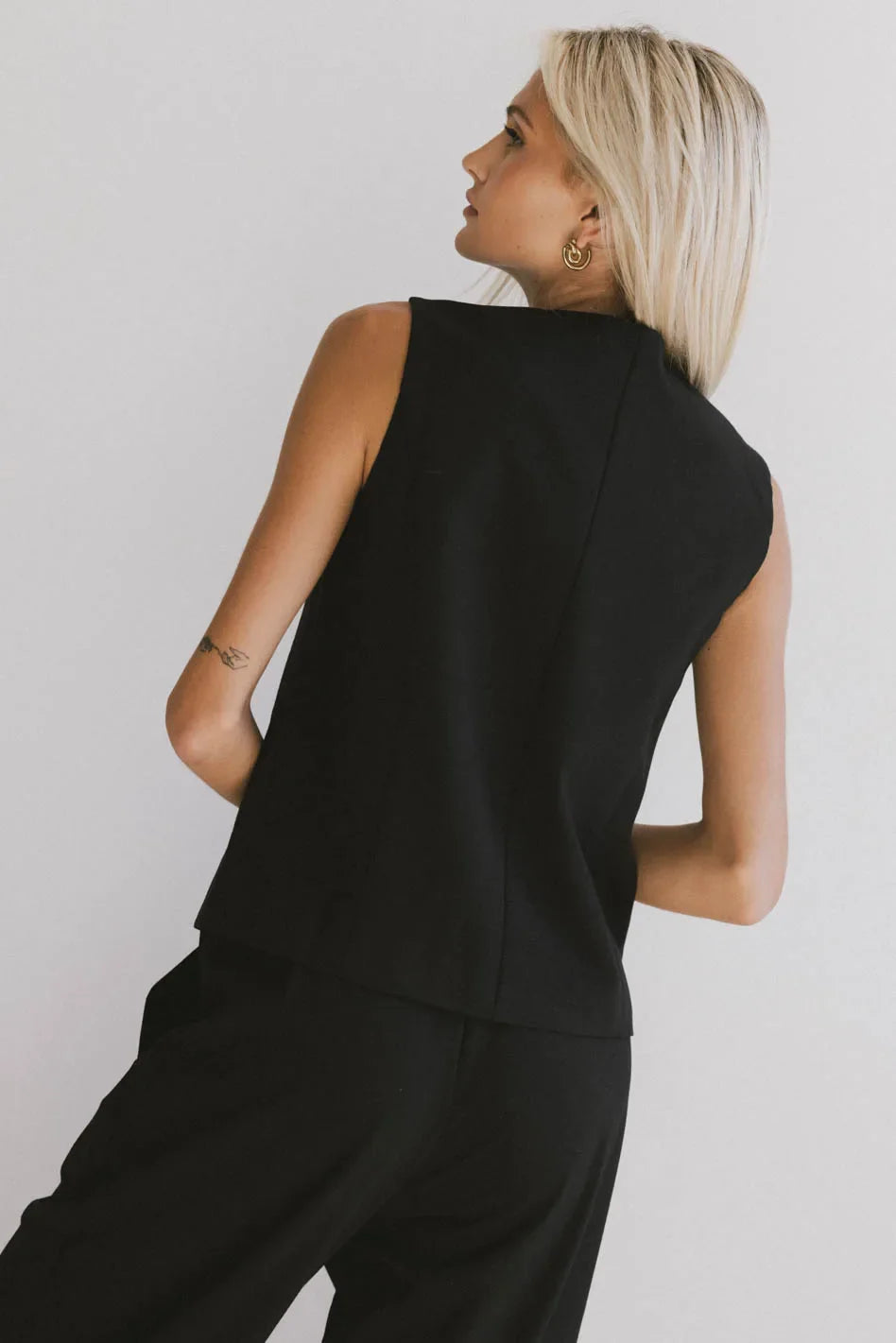 Eslyn Oversized Vest in Black - FINAL SALE